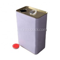 square metal tin can with screw top lid/tin cans wholesale